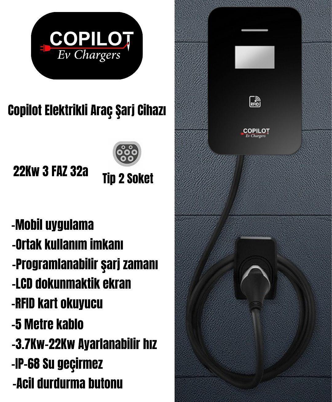 Copilot Wallbox 22Kw EV Charger Copilot Wallbox 22Kw EV Charger - Görsel 1