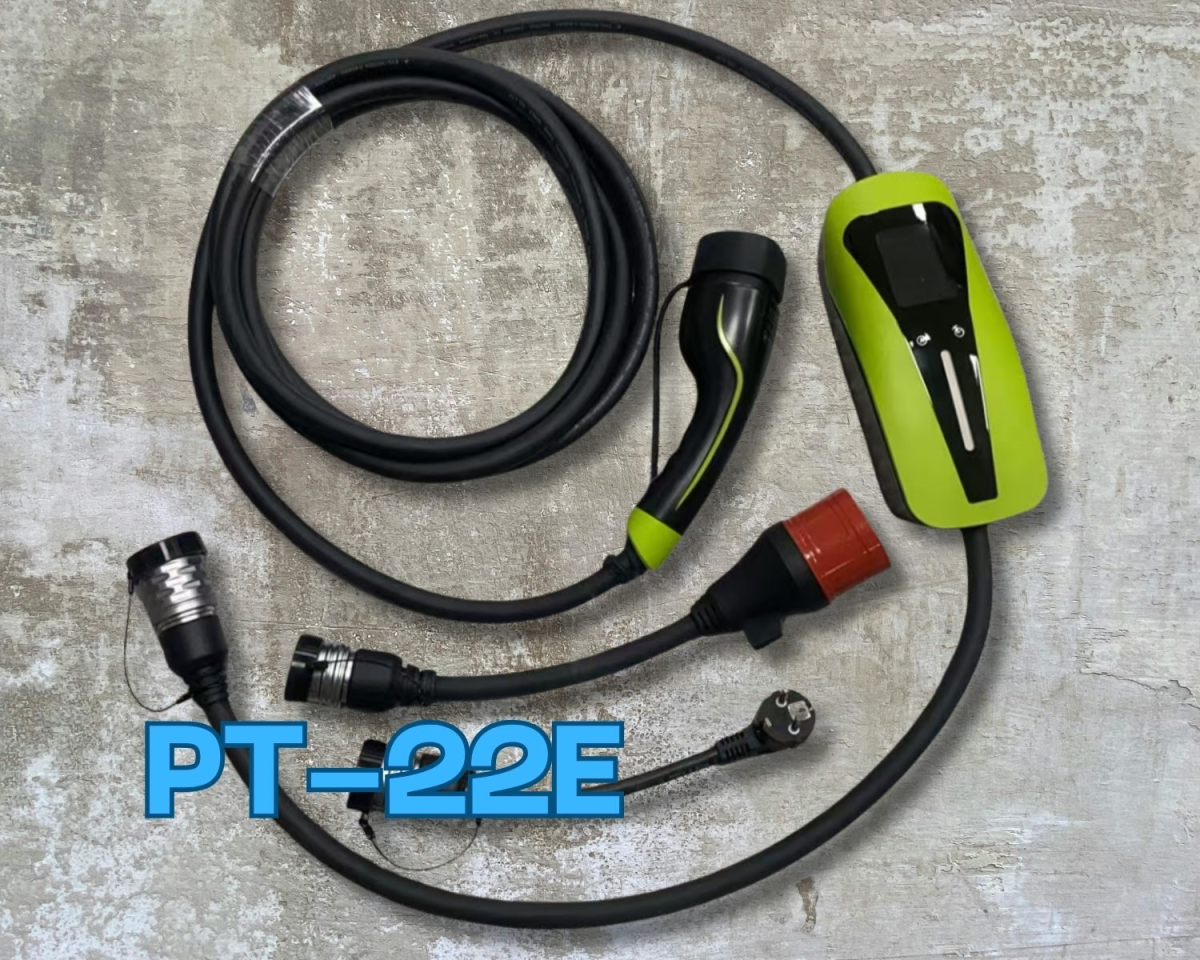 22 KW Ekranlı Portatif Dönüşüm Kitli Şarj Cihazı (PT-22E) - Görsel 2