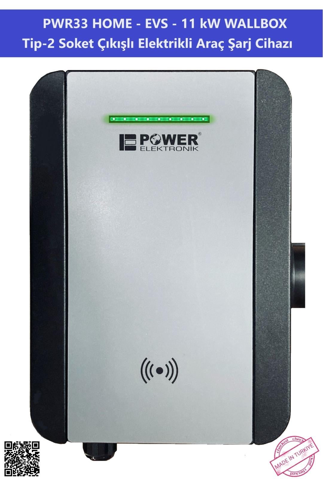 92e58c95-e950-4e0f-b058-686a561ede43-822da3.jpg 11kW Pwr Home Evs Elektrikli Araç Şarj Ünitesi - Görsel 1