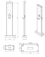 AC Elektrikli Araç Şarj Ünitesi Montaj Ayağı - Görsel 4