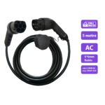E-QSR Type 2 Şarj Kablosu - 22 KW / 32A / 5 Metre / 3 Faz