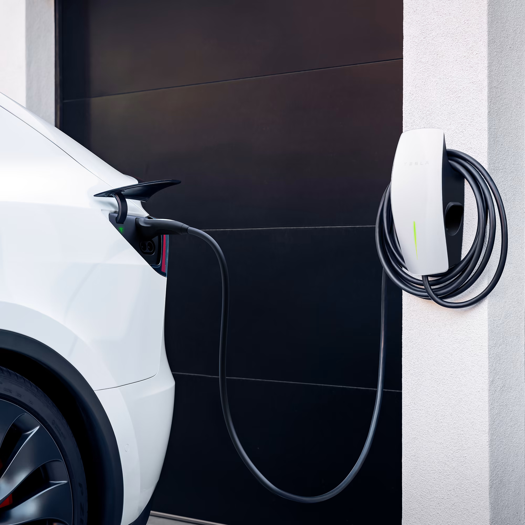 Tesla Wall Connector şarj ederken