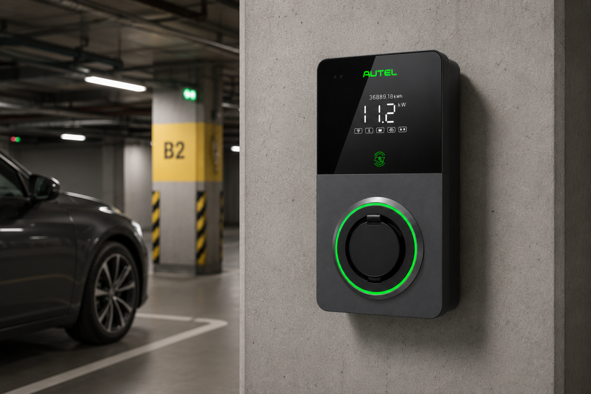 11kW Autel MaxiCharger AC Elite Pro Display Ekranlı Elektrikli Araç Şarj Ünitesi Soketli (Shutter) - Görsel 2