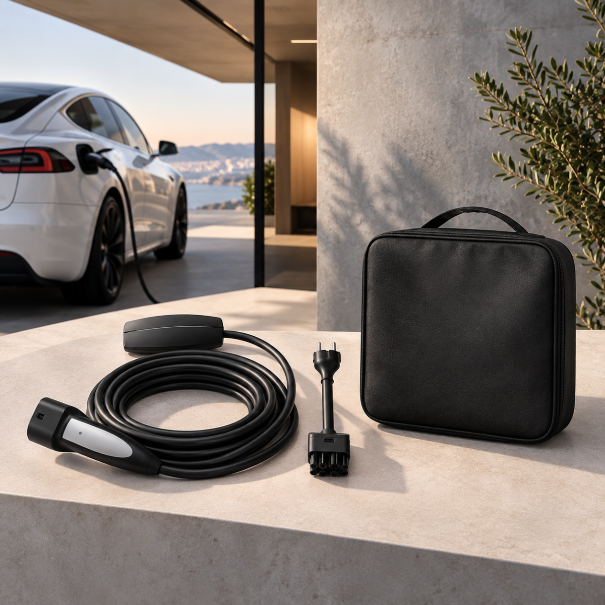Tesla Mobil Konnektör – 6 Metre Taşınabilir Elektrikli Araç Şarj Cihazı - Görsel 3